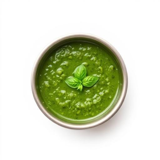 Kommetje met saus — Pesto ricotta